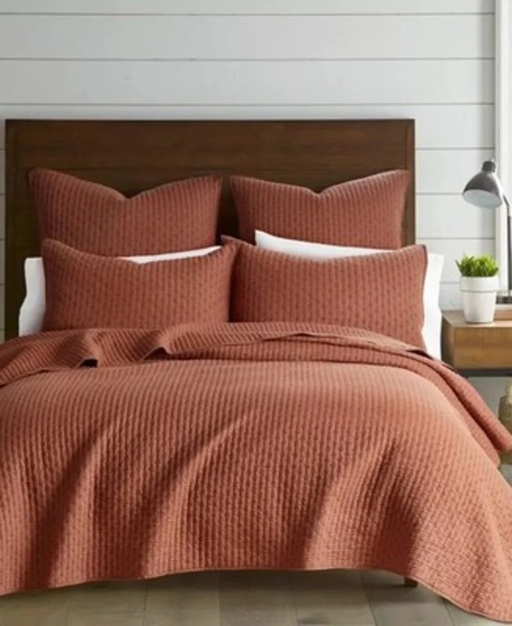 Levtex Home Cross Stitch Quilt Set Full/Queen - Clay